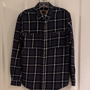 Women’s Navy Plaid Shirt